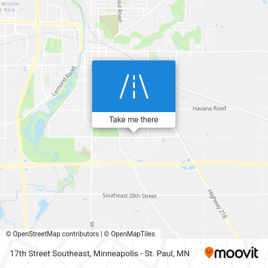 Mapa de 17th Street Southeast