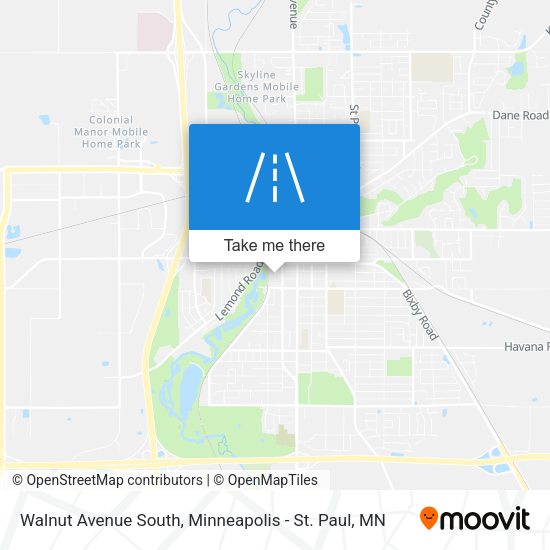 Walnut Avenue South map