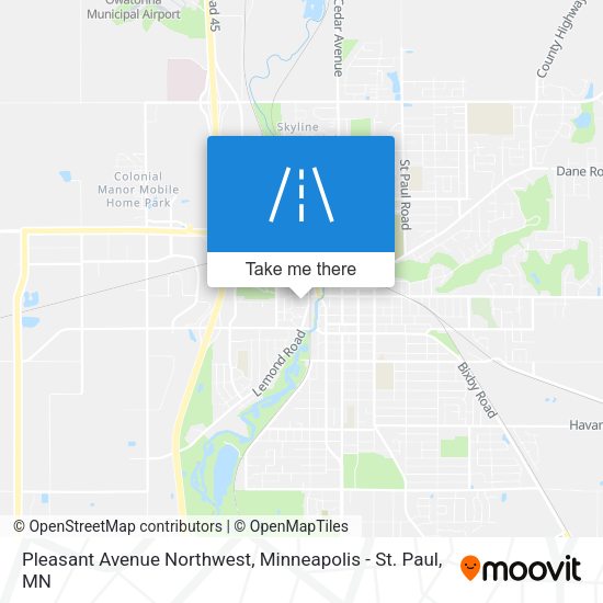 Pleasant Avenue Northwest map