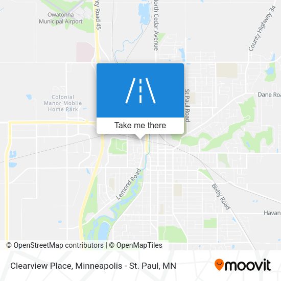 Mapa de Clearview Place