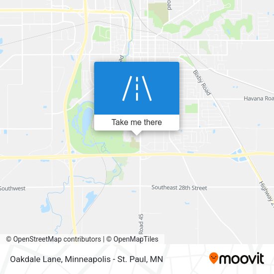 Mapa de Oakdale Lane