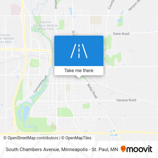 Mapa de South Chambers Avenue