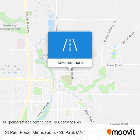 St Paul Place map