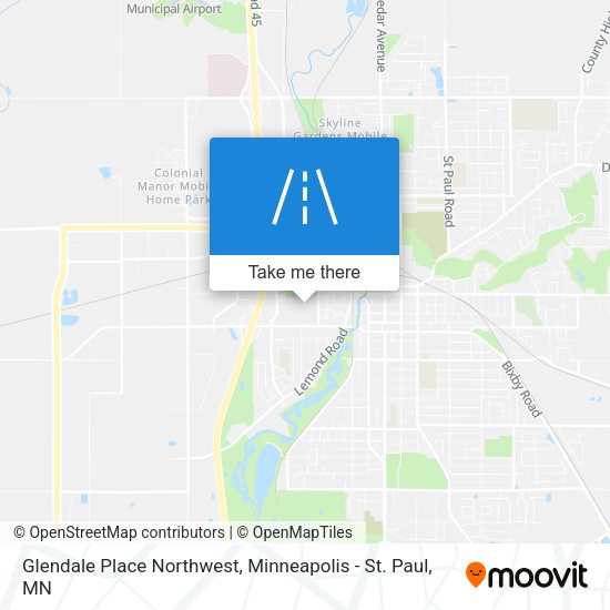 Mapa de Glendale Place Northwest