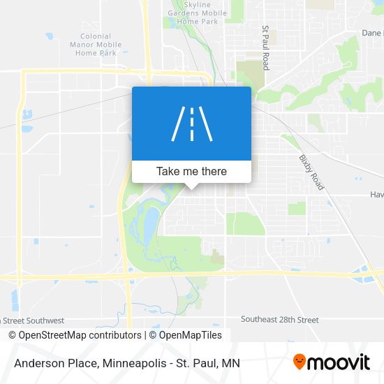 Anderson Place map