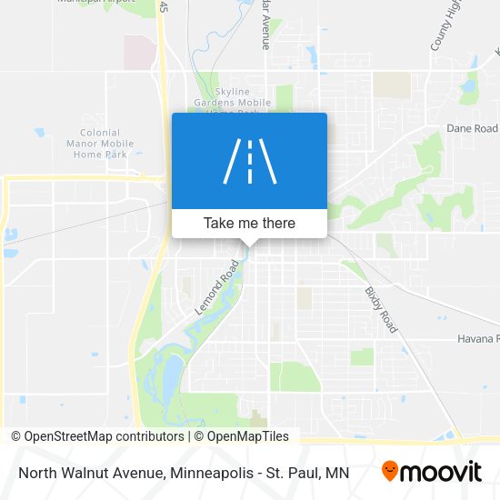 North Walnut Avenue map
