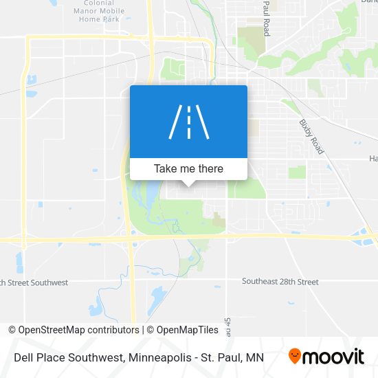 Dell Place Southwest map