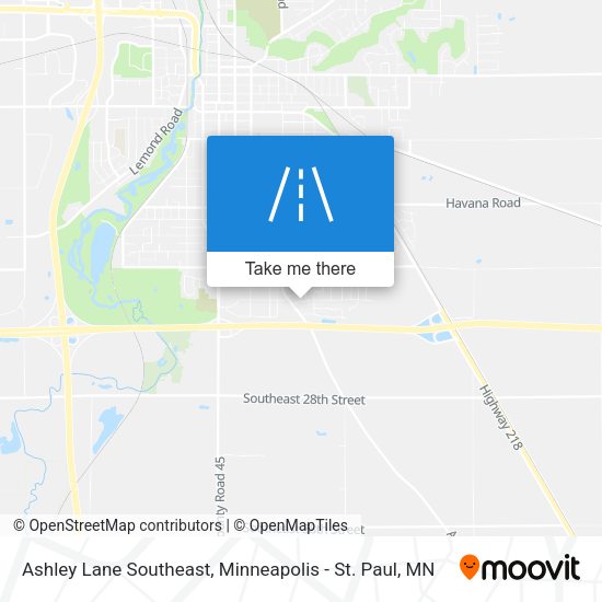 Ashley Lane Southeast map
