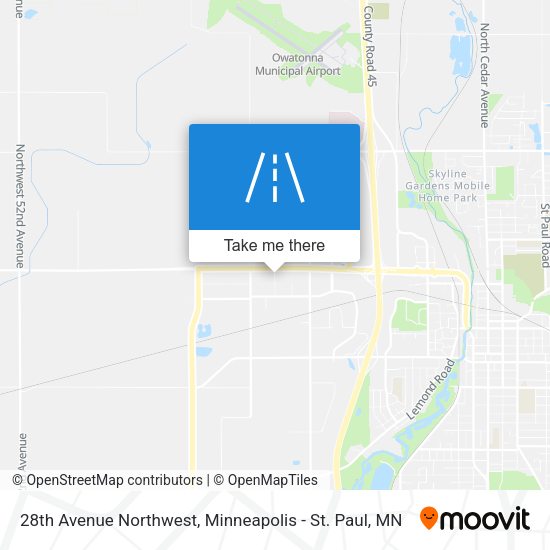 28th Avenue Northwest map