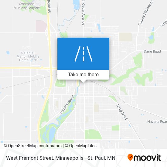 Mapa de West Fremont Street
