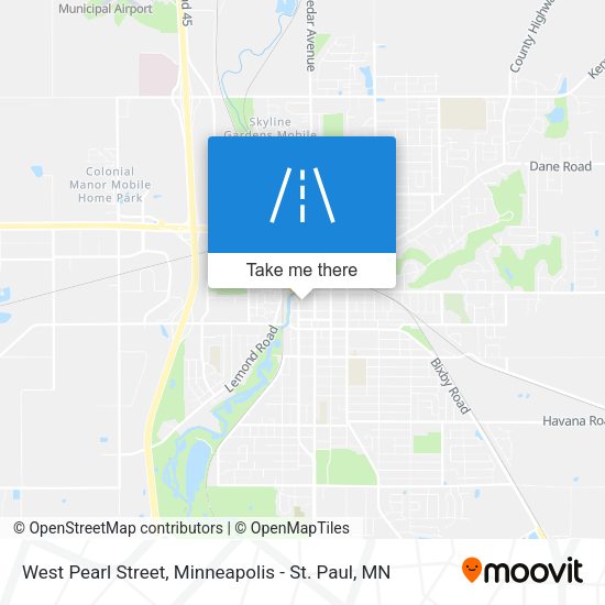 West Pearl Street map