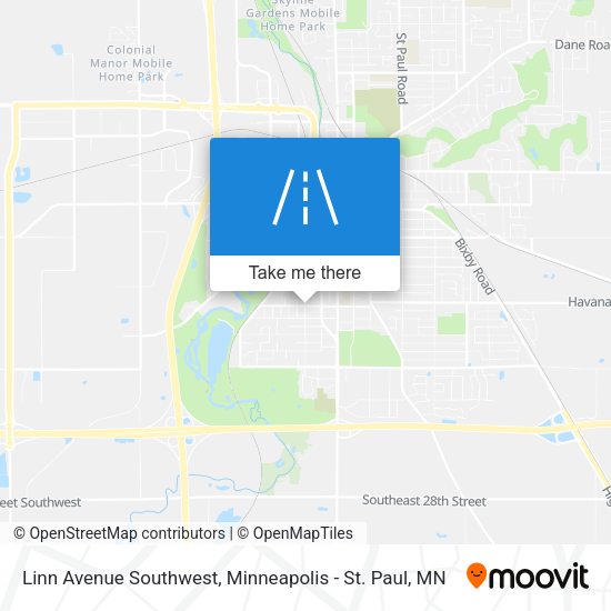 Linn Avenue Southwest map