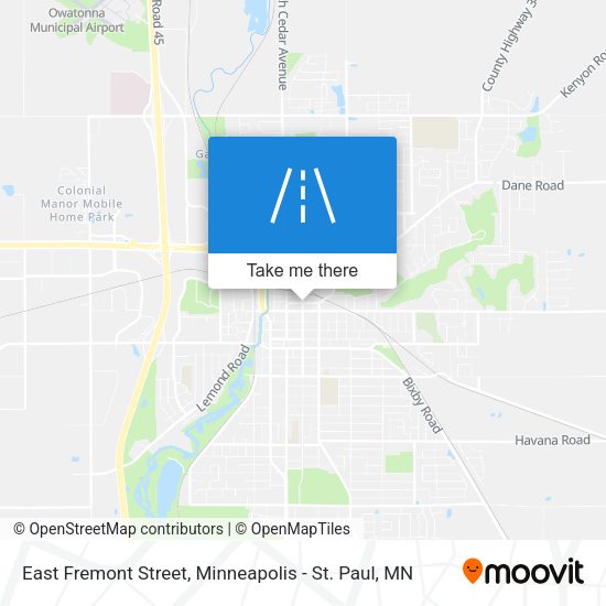 East Fremont Street map