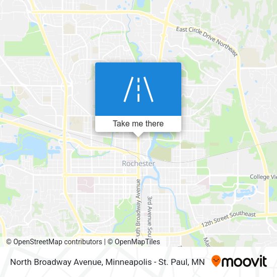 Mapa de North Broadway Avenue