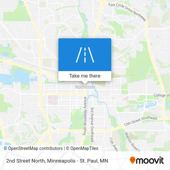 2nd Street North map