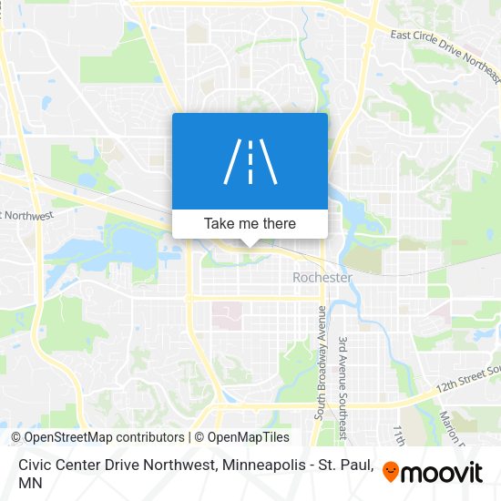 Civic Center Drive Northwest map