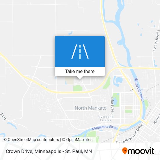 Crown Drive map