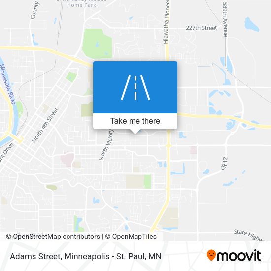 Adams Street map