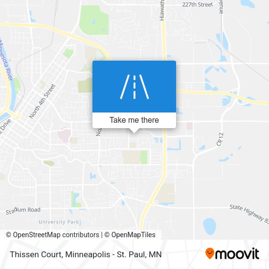 Thissen Court map