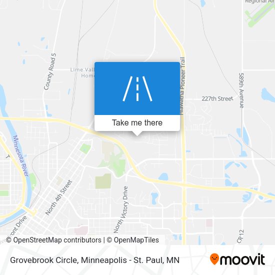 Grovebrook Circle map