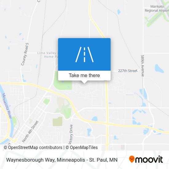 Mapa de Waynesborough Way