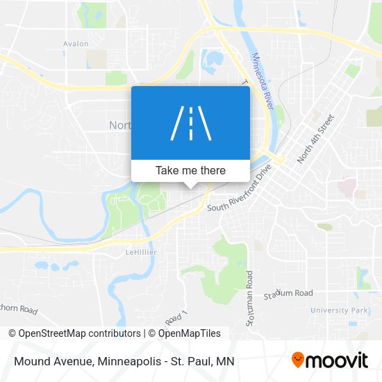 Mound Avenue map