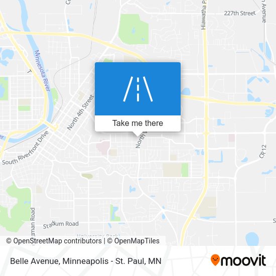 Belle Avenue map