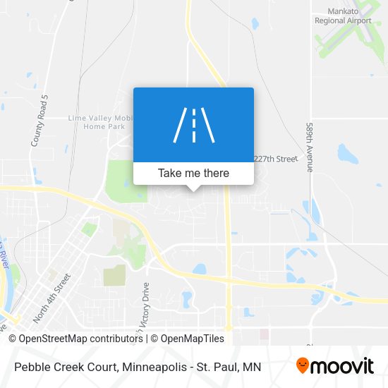 Pebble Creek Court map