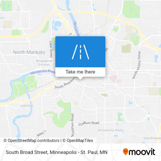 South Broad Street map