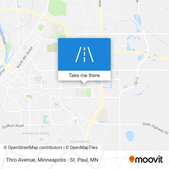 Thro Avenue map