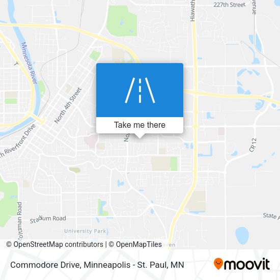 Commodore Drive map