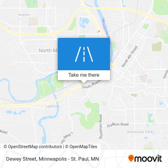 Dewey Street map
