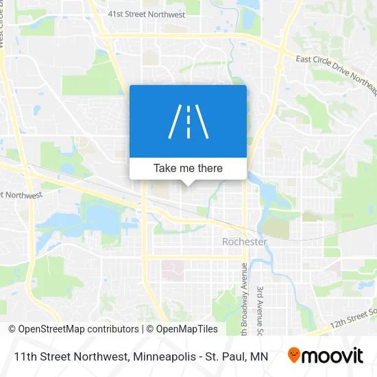 11th Street Northwest map