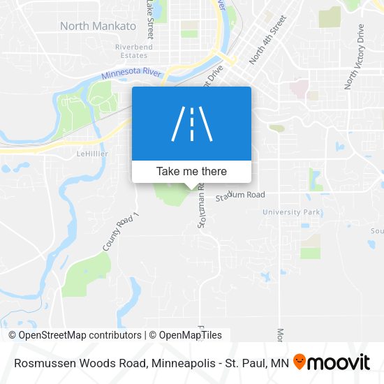 Rosmussen Woods Road map