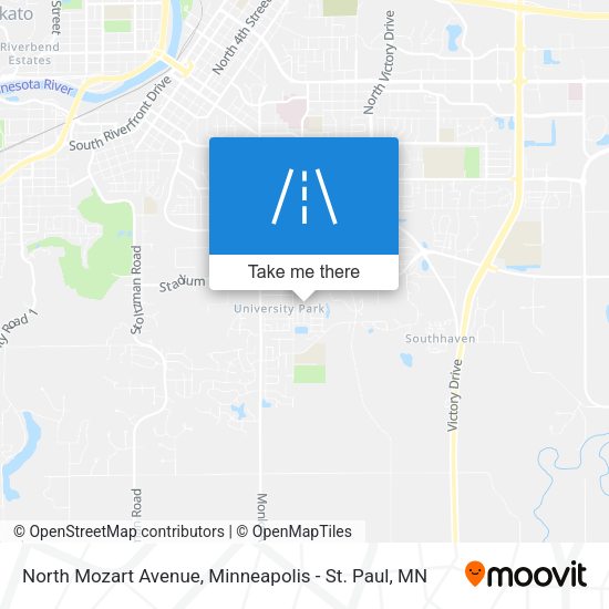 North Mozart Avenue map