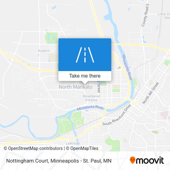 Nottingham Court map