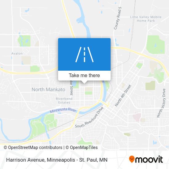 Harrison Avenue map