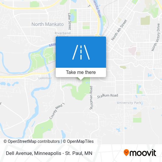 Dell Avenue map