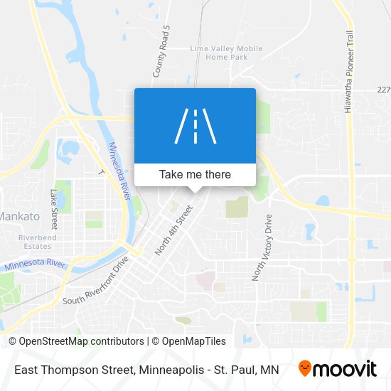 East Thompson Street map