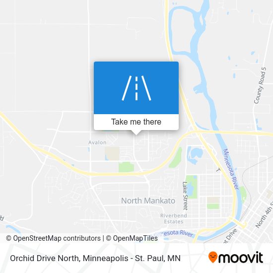 Orchid Drive North map