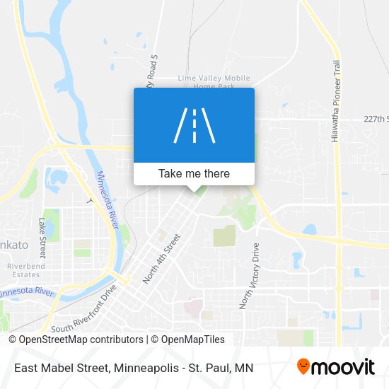 East Mabel Street map