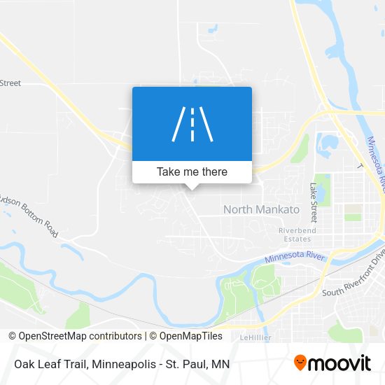 Oak Leaf Trail map