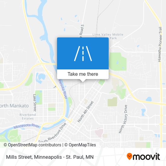 Mills Street map