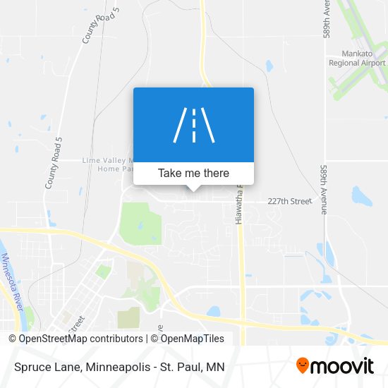 Spruce Lane map