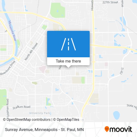 Sunray Avenue map
