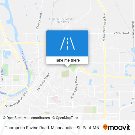 Thompson Ravine Road map