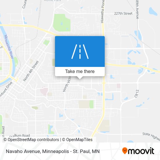 Navaho Avenue map