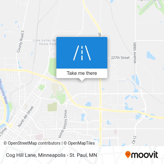 Cog Hill Lane map