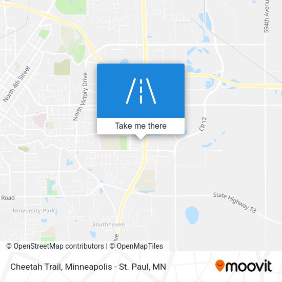 Cheetah Trail map