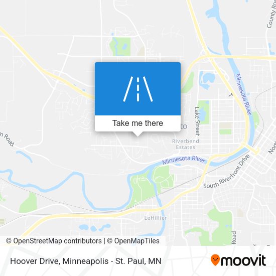 Mapa de Hoover Drive
